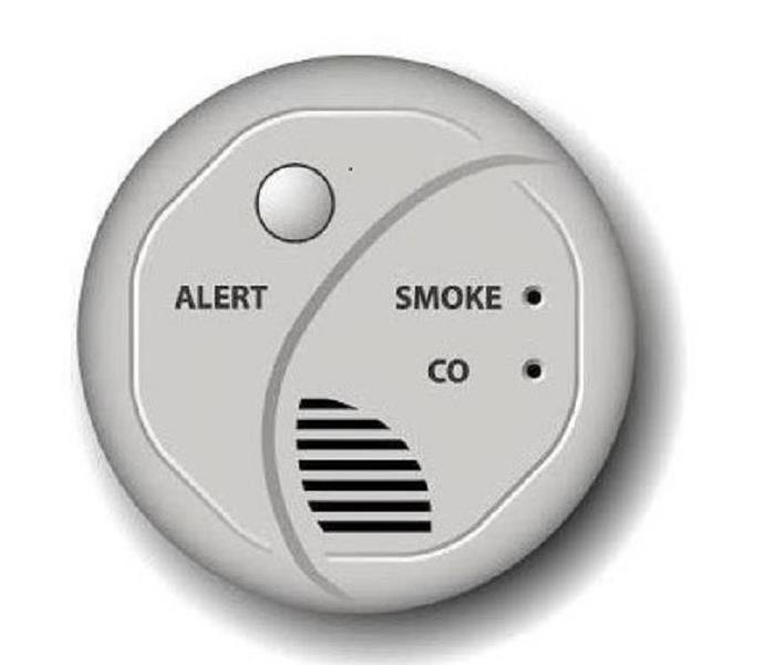 White smoke alarm